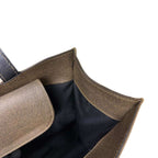 Fendi Tote Leather Brown Black Gold Vintage — view 7