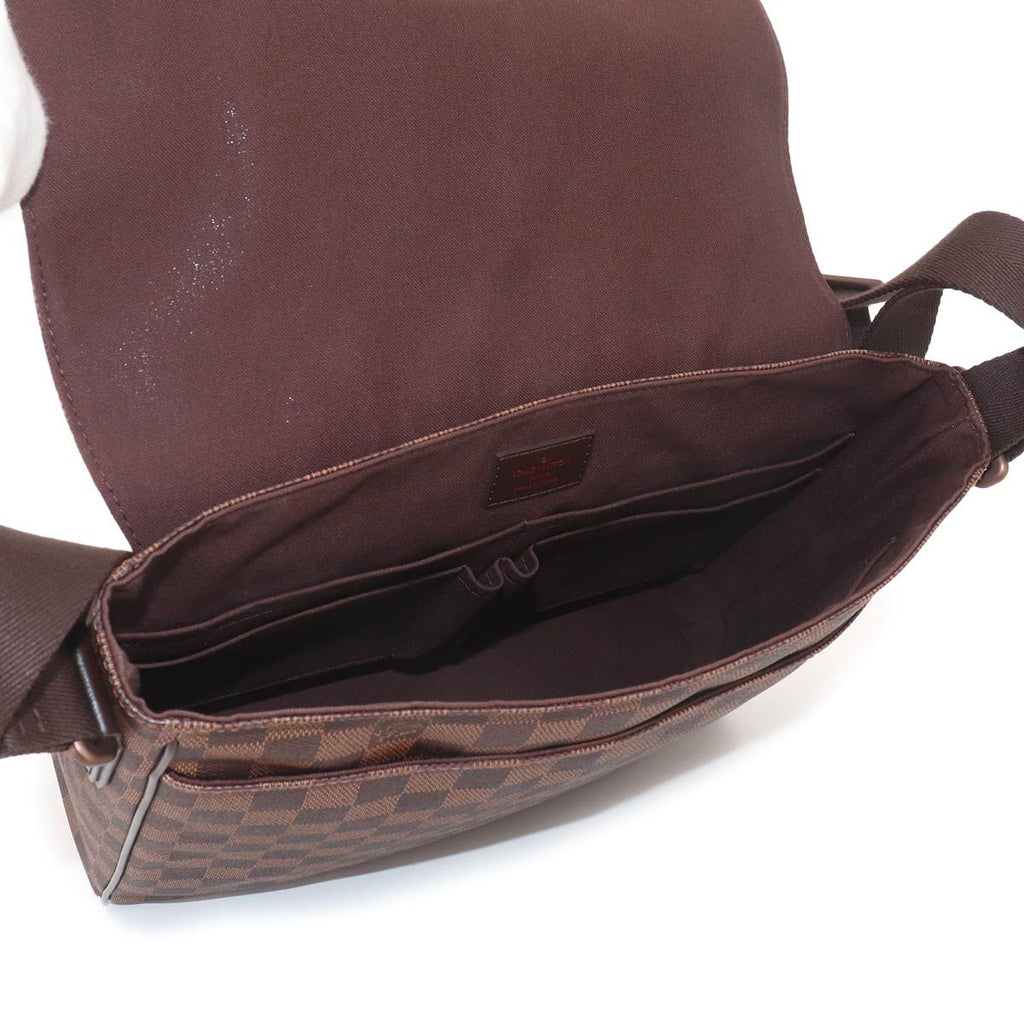 Louis Vuitton Damier District MM Shoulder Bag Ebene — view 6