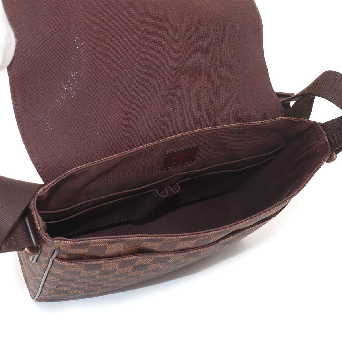 Louis Vuitton Damier District MM Shoulder Bag Ebene — view 6
