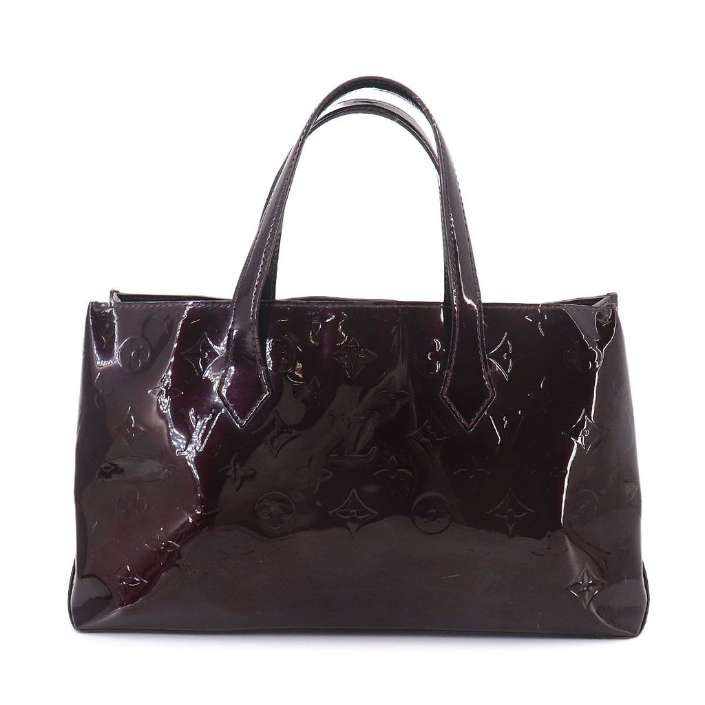 Louis Vuitton Monogram Vernis Wilshire PM Hand Bag Leather Amarante — view 2