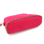 Hermes Bolide Pouch Mini Cotton Canvas Hibiscus Silver — view 4