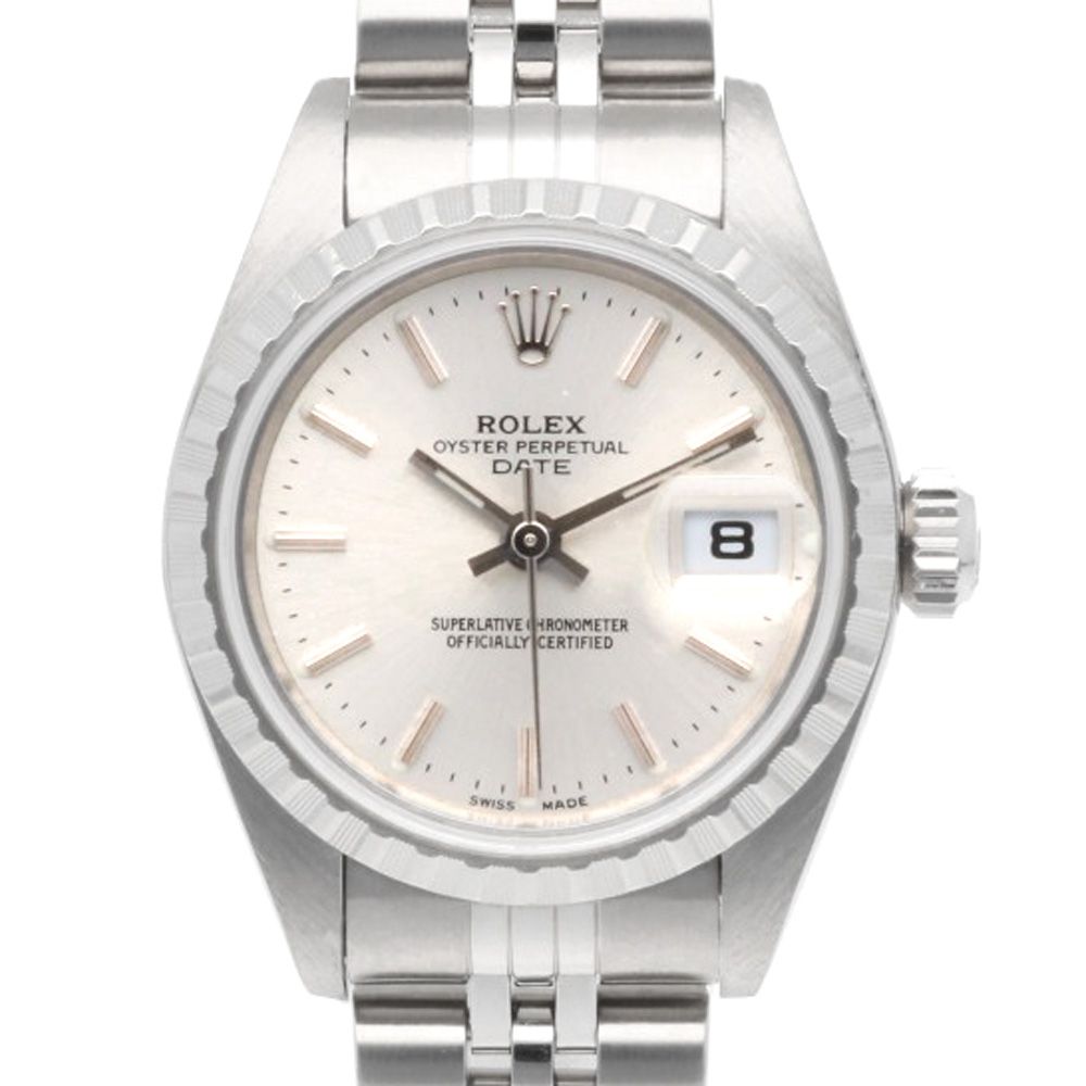 Rolex Date Oyster Perpetual Watch Stainless Steel Automatic Winding Overhauled