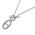 Hermes Necklace Chaine D'ancre Amulet Silver Polished