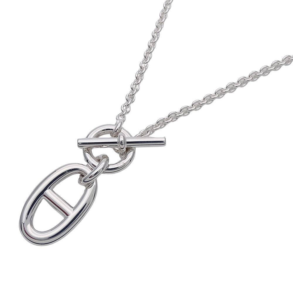 Hermes Necklace Chaine D'ancre Amulet Silver Polished
