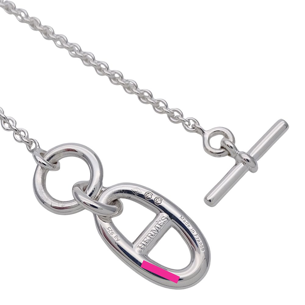 Hermes Necklace Chaine D'ancre Amulet Silver Polished — view 4