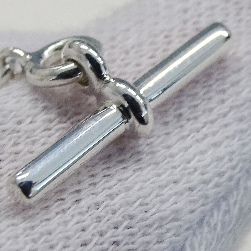 Hermes Necklace Chaine D'ancre Amulet Silver Polished — view 9