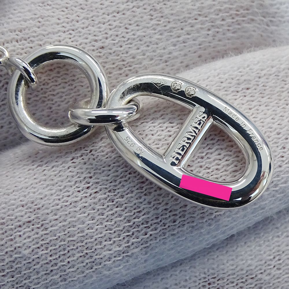 Hermes Necklace Chaine D'ancre Amulet Silver Polished — view 6