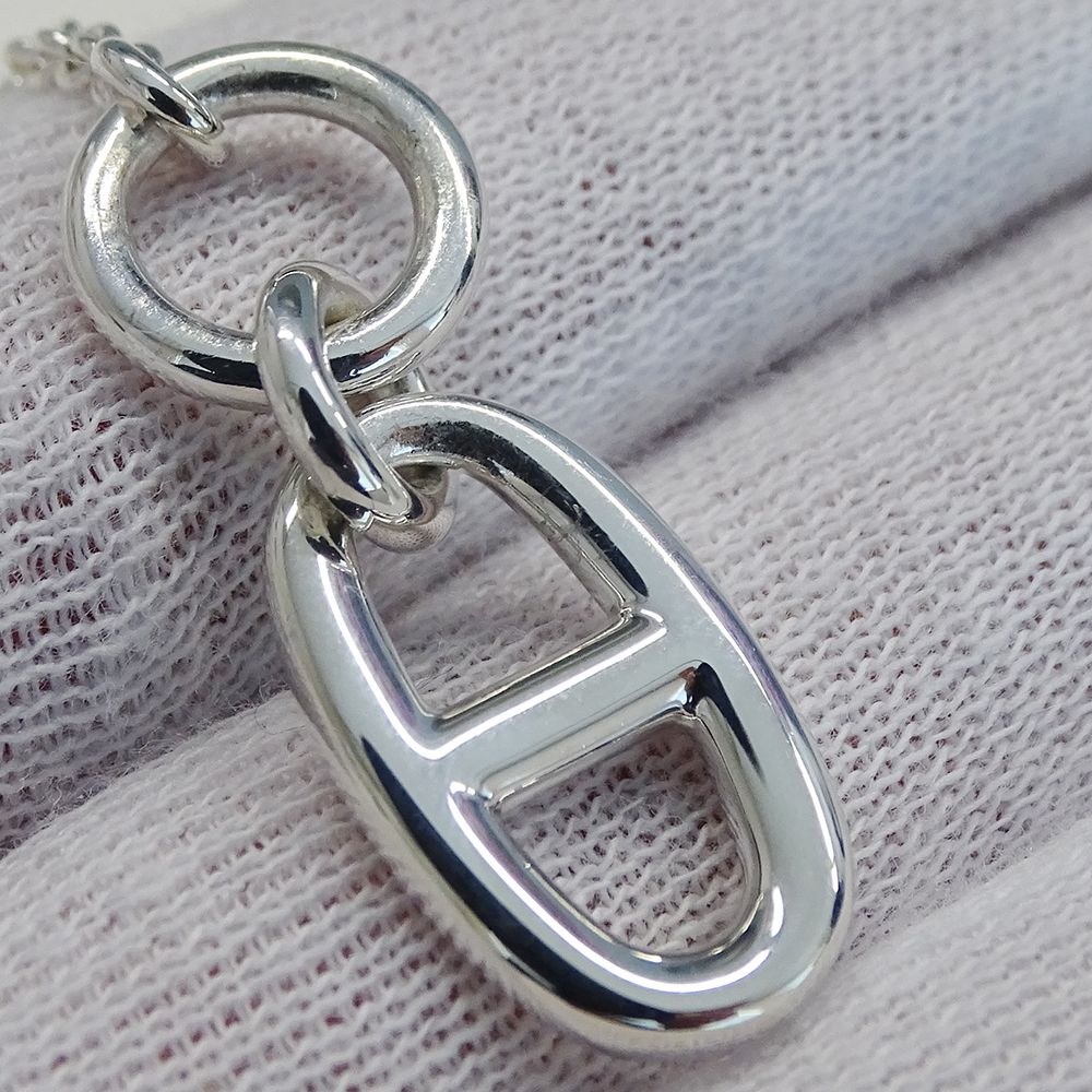 Hermes Necklace Chaine D'ancre Amulet Silver Polished — view 8