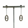 Hermes Chaine D'ancre Farandole Earrings One Color Chain Silver BB