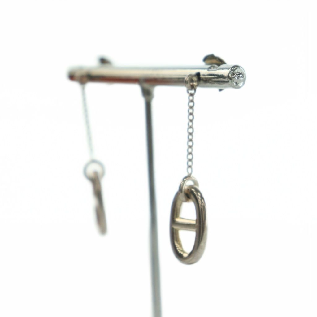 Hermes Chaine D'ancre Farandole Earrings One Color Chain Silver BB — view 2