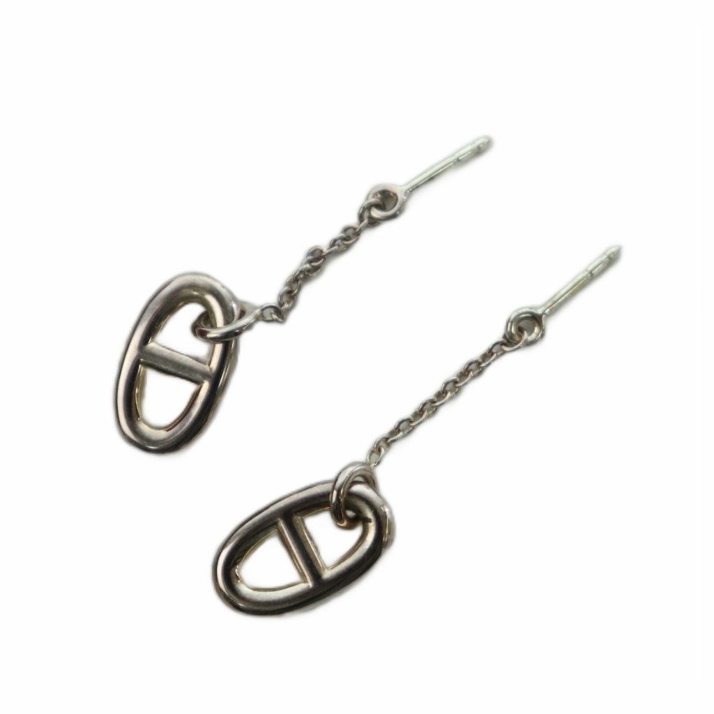 Hermes Chaine D'ancre Farandole Earrings One Color Chain Silver BB — view 4