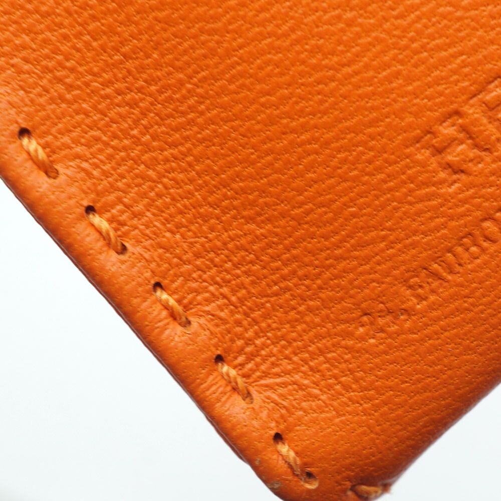 Hermes Sac Orange Bag Motif Leather Bag Charm Strap — view 6