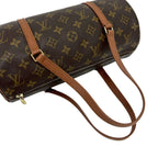 Louis Vuitton Vintage Papillon Monogram Leather Mini Boston Bag Brown — view 4