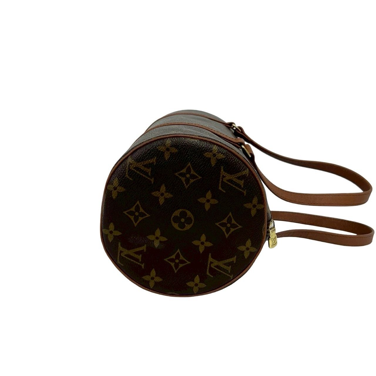 Louis Vuitton Vintage Papillon Monogram Leather Mini Boston Bag Brown — view 6