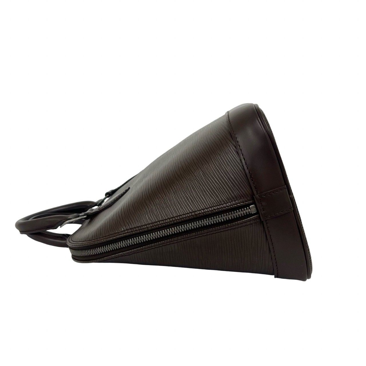 Louis Vuitton Alma Epi Leather Mini Boston Bag Dark Brown Mocha — view 5