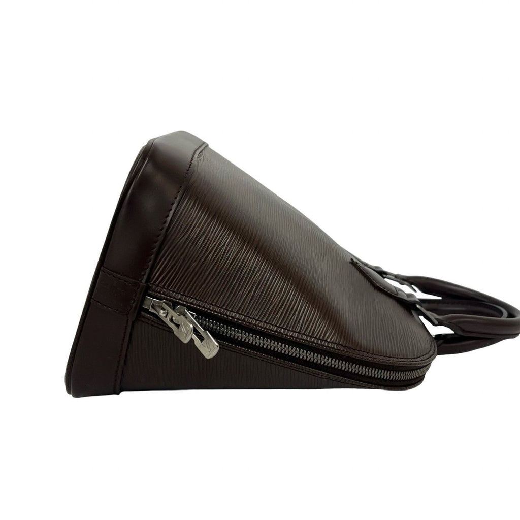 Louis Vuitton Alma Epi Leather Mini Boston Bag Dark Brown Mocha — view 6
