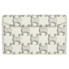 Celine Vertical Card Holder Triomphe White Case