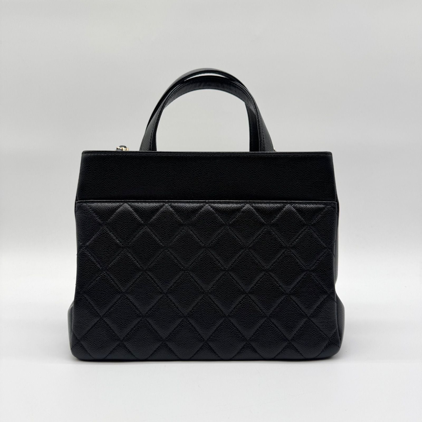 Chanel Tote Shoulder Bag 2-Way Business Affinity Small Shopping CC Logo — view 2