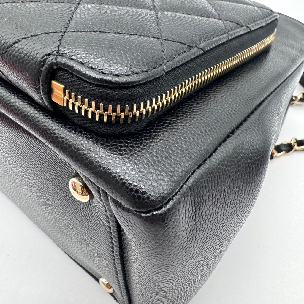 Chanel Tote Shoulder Bag 2-Way Business Affinity Small Shopping CC Logo — view 8