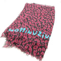 Louis Vuitton Shawl Cashmere Silk Large Leopard Scarf