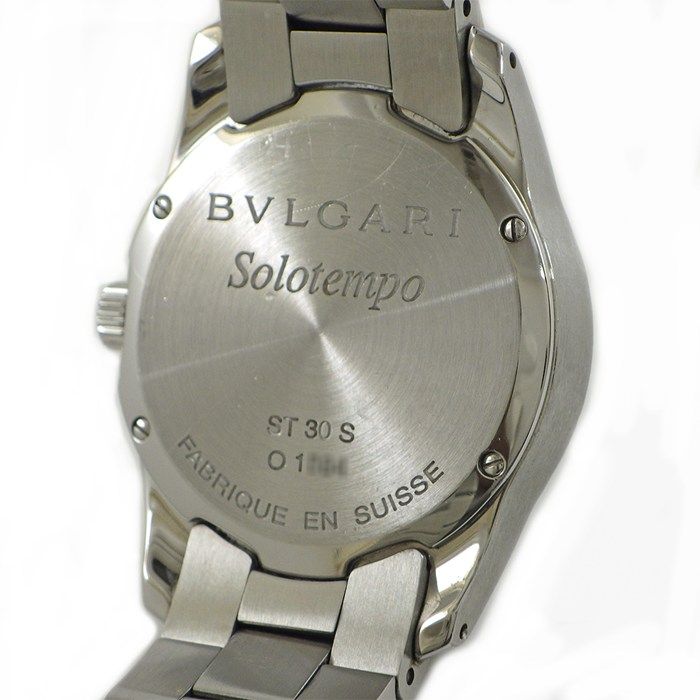 Bvlgari Watch Solo Tempo Date Black Dial SS Quartz Analog — view 4
