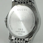 Gucci Watch Timeless 126.5 GG Pattern White Shell Dial Date Luminous Index — view 4