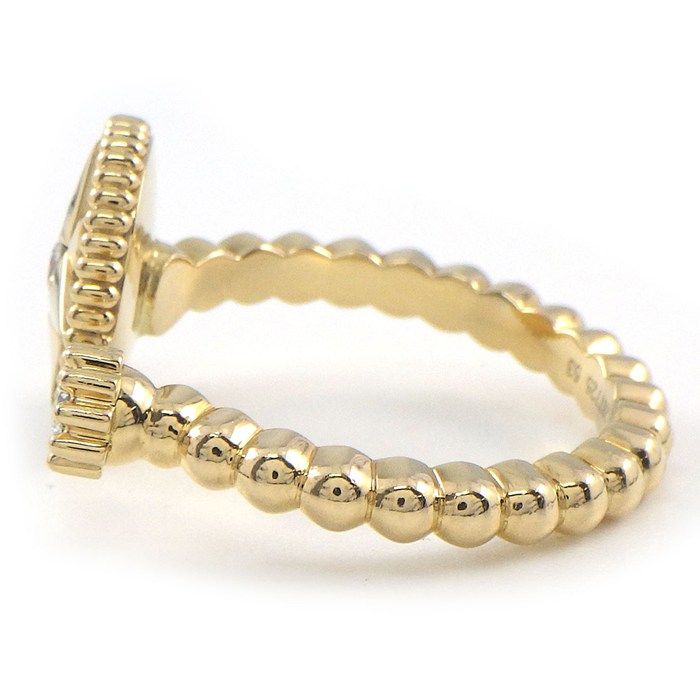 Dior Ring Rose Des Vents Points Diamond Total White Shell 18k Yellow Gold — view 2