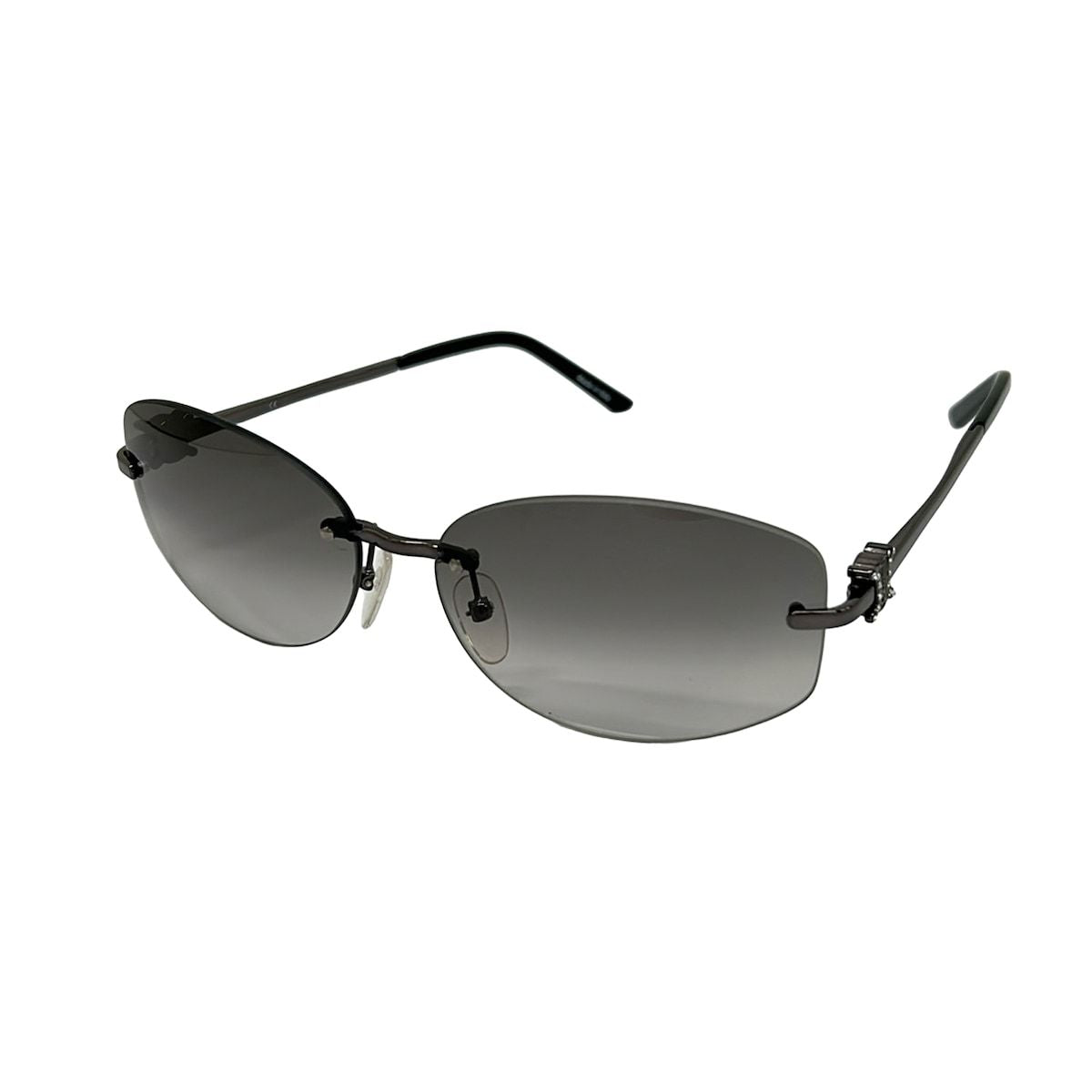 Celine Sunglasses Black Gray Clear Rhinestone Eyewear
