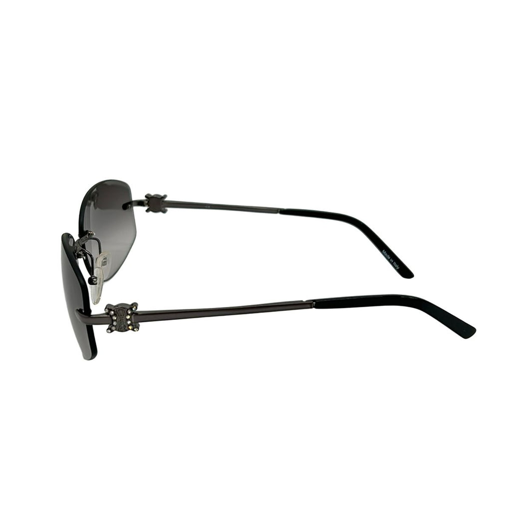 Celine Sunglasses Black Gray Clear Rhinestone Eyewear — view 2