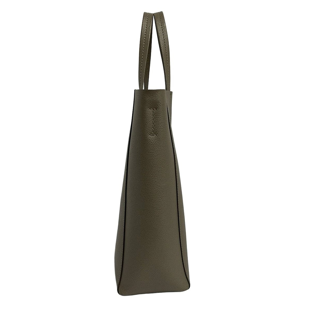 Celine Tote Vertical Cabas Mall Gray Beige Leather — view 2