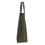 Celine Tote Vertical Cabas Mall Gray Beige Leather — view 2