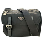 Prada Shoulder Bag Nylon Black Going Out Crossbody Adult Simple