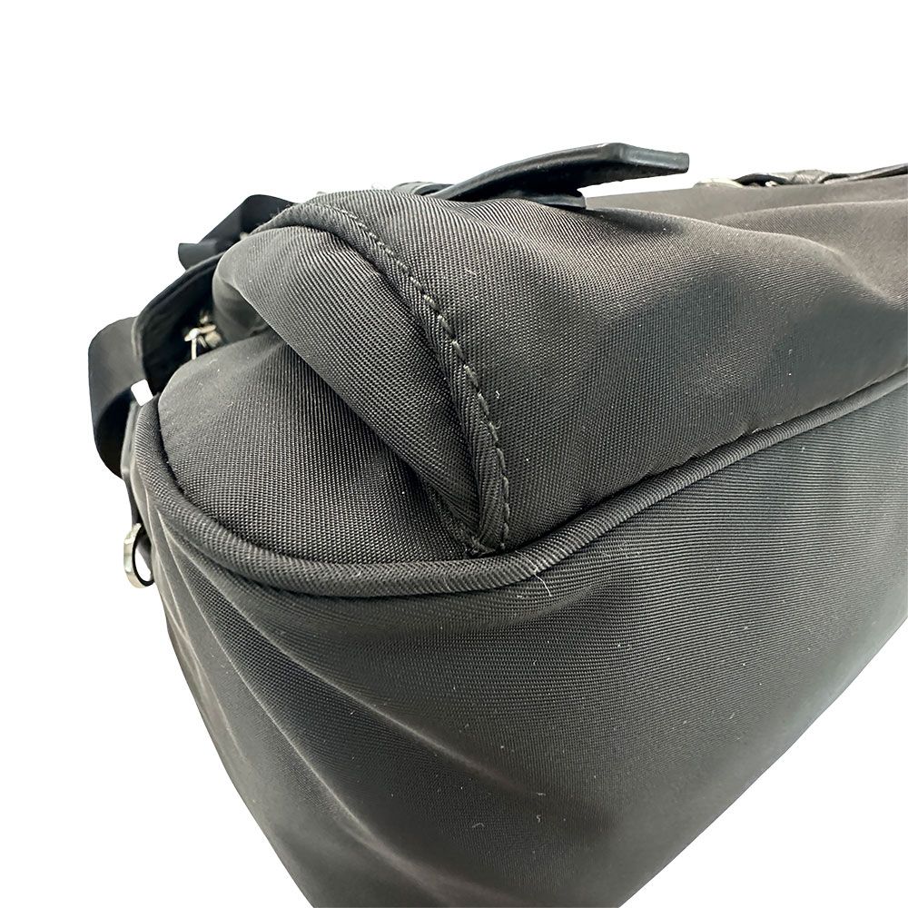 Prada Shoulder Bag Nylon Black Going Out Crossbody Adult Simple — view 5