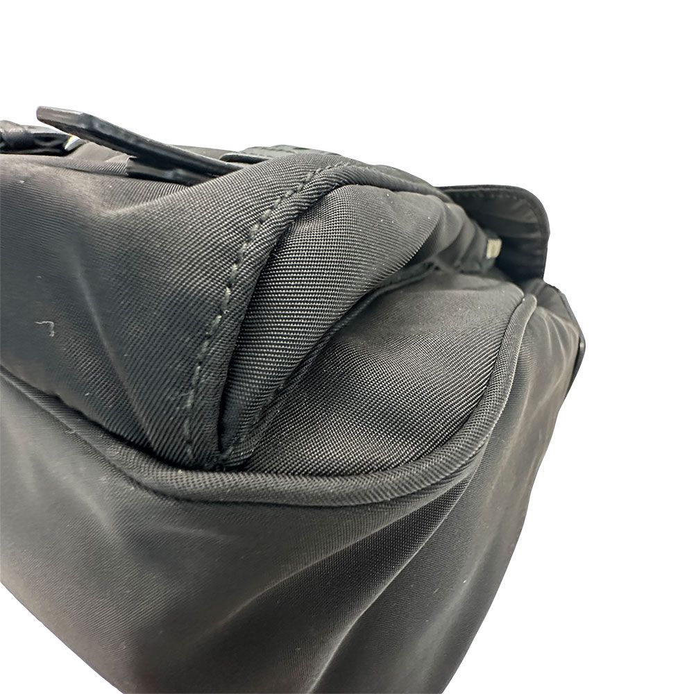 Prada Shoulder Bag Nylon Black Going Out Crossbody Adult Simple — view 4