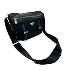 Prada Shoulder Bag Nylon Black Going Out Crossbody Adult Simple — view 9
