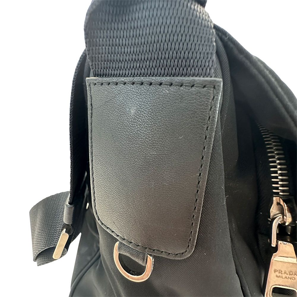 Prada Shoulder Bag Nylon Black Going Out Crossbody Adult Simple — view 6