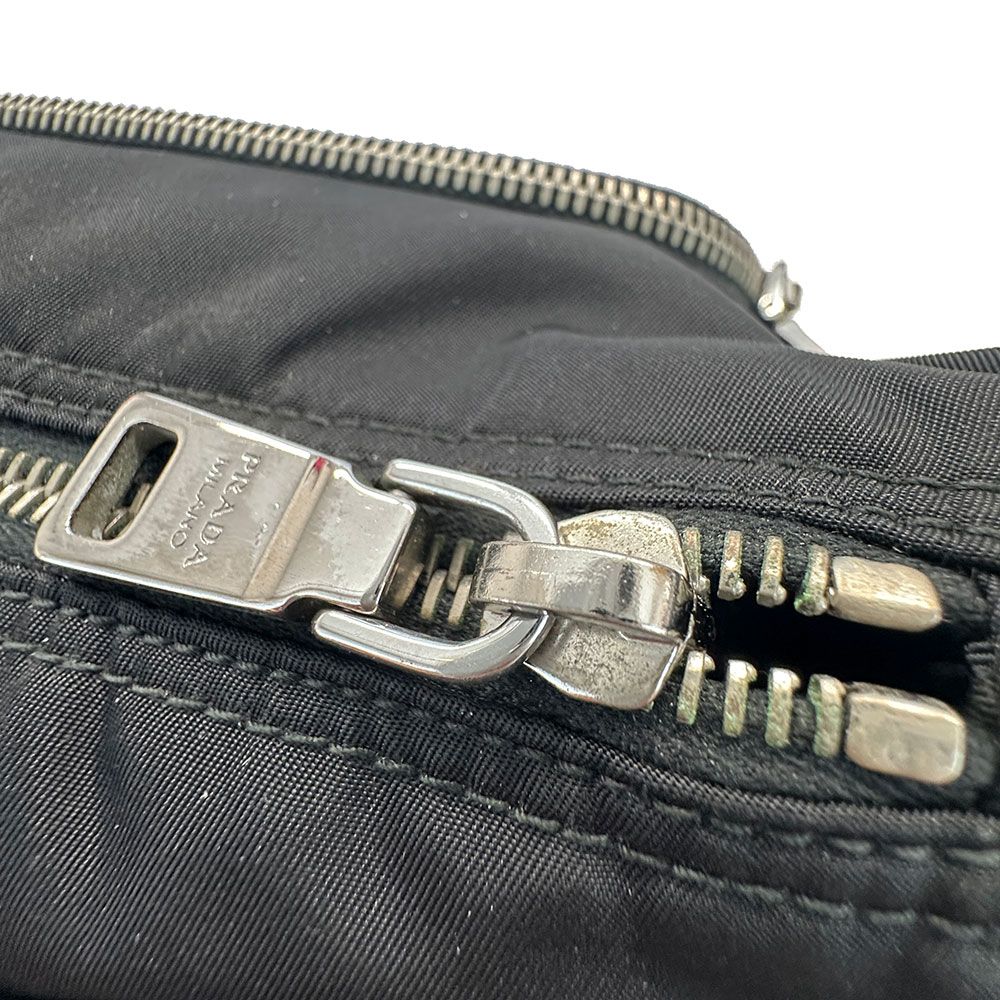 Prada Shoulder Bag Nylon Black Going Out Crossbody Adult Simple — view 7