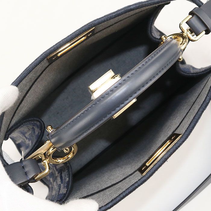 Fendi 2-Way Peekaboo Handbag Jacquard — view 3