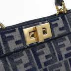 Fendi 2-Way Peekaboo Handbag Jacquard — view 5