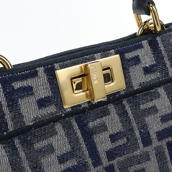 Fendi 2-Way Peekaboo Handbag Jacquard — view 5