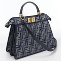 Fendi 2-Way Peekaboo Handbag Jacquard