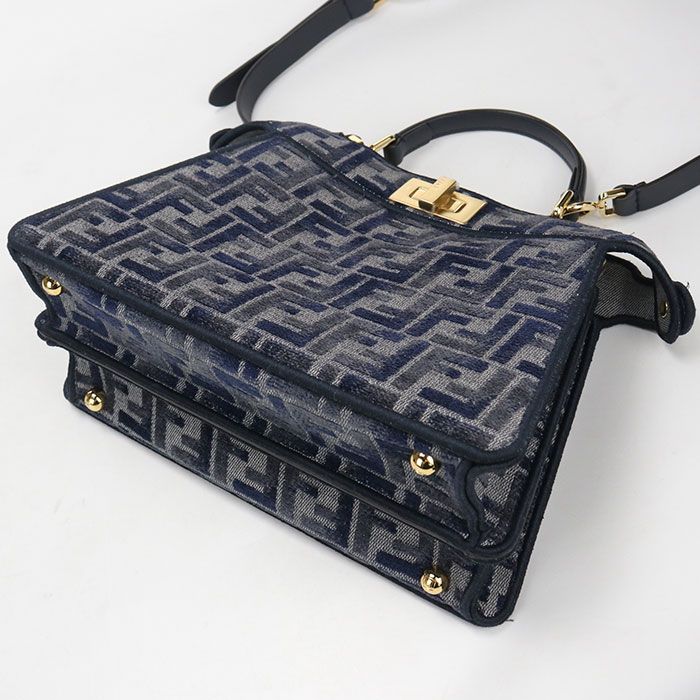 Fendi 2-Way Peekaboo Handbag Jacquard — view 2