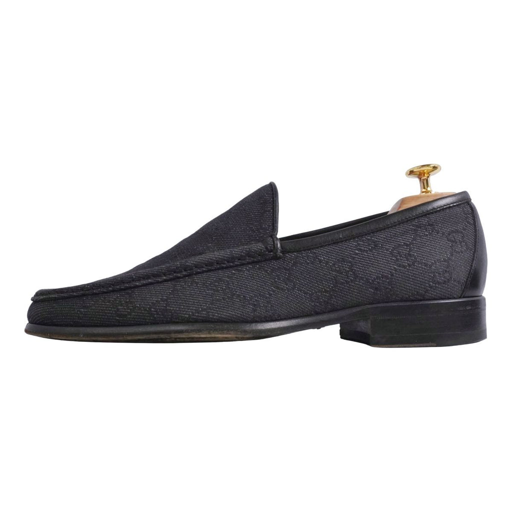 Gucci Loafers Moccasins GG Canvas Leather Shoes — view 6