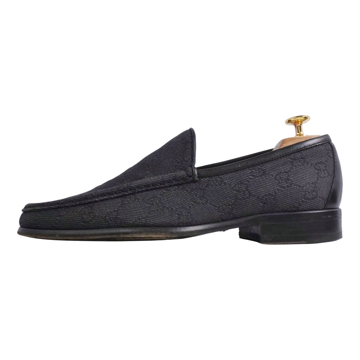 Gucci Loafers Moccasins GG Canvas Leather Shoes — view 6
