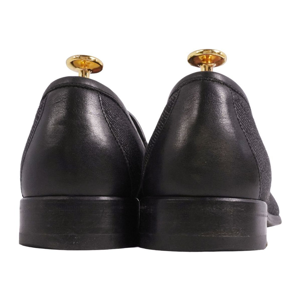 Gucci Loafers Moccasins GG Canvas Leather Shoes — view 5