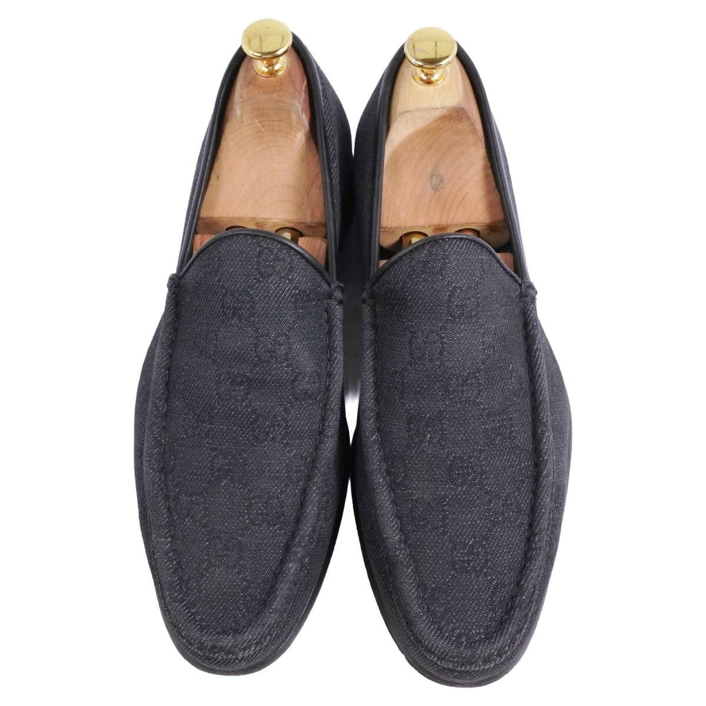 Gucci Loafers Moccasins GG Canvas Leather Shoes — view 4