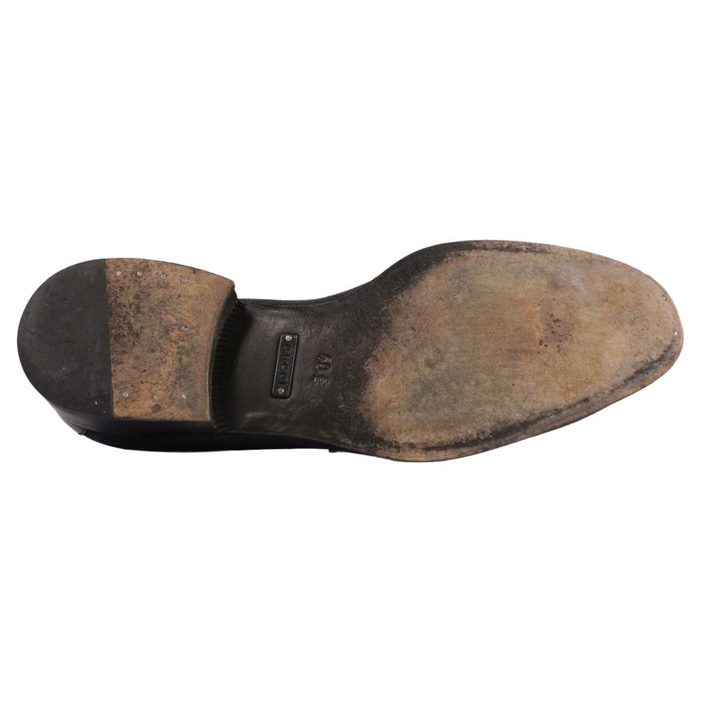 Gucci Loafers Moccasins GG Canvas Leather Shoes — view 8