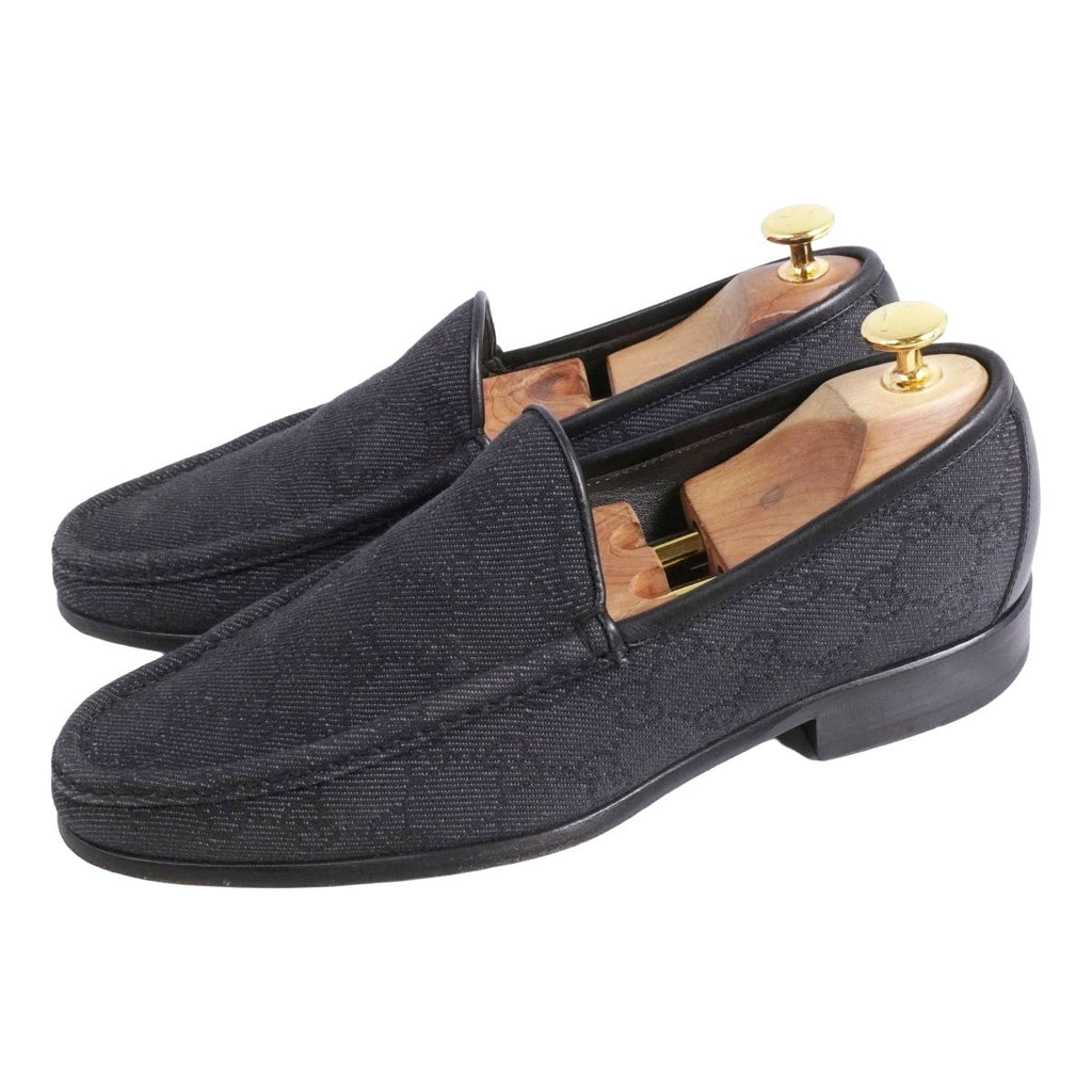 Gucci Loafers Moccasins GG Canvas Leather Shoes — view 2