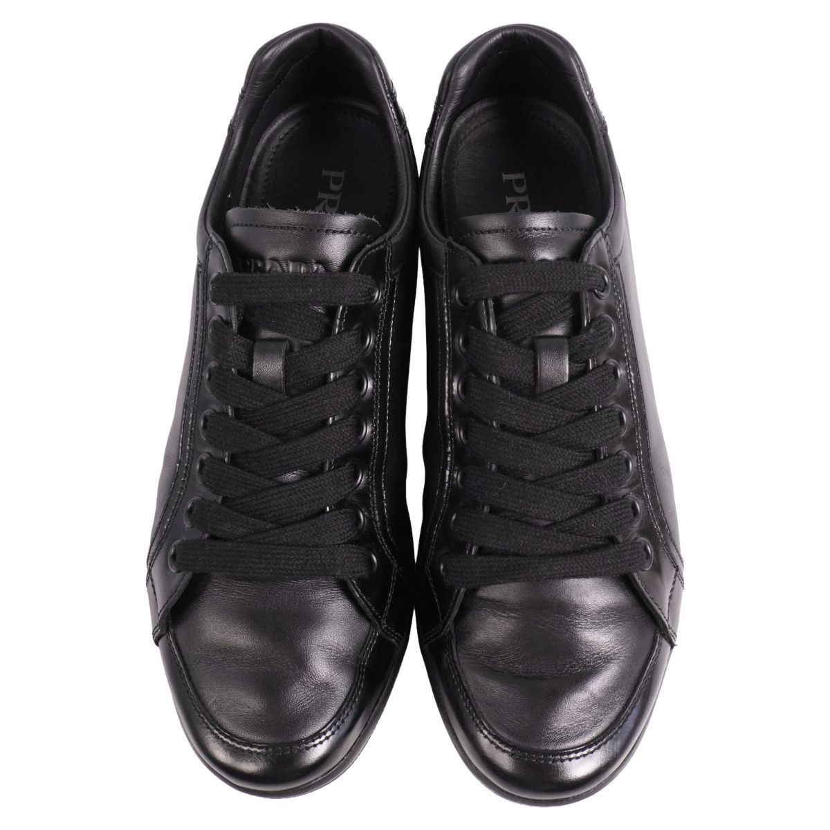 Prada Sneakers Lace Up Low Cut Leather — view 4