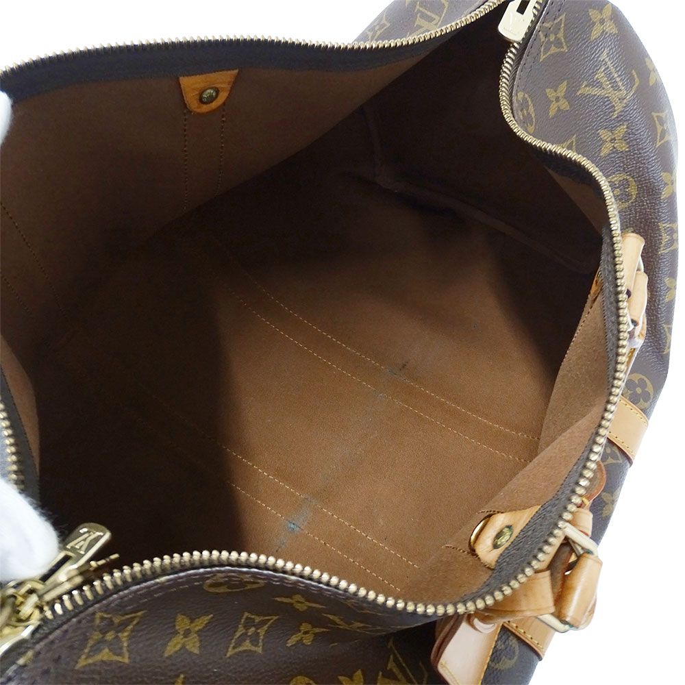 Louis Vuitton Boston Bag Monogram Canvas Keepall 45 Brown Large Going — view 5